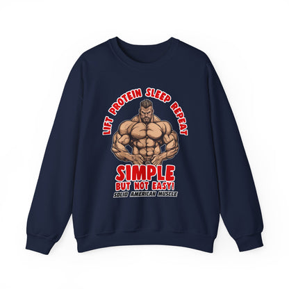 Solid American Muscle - Simple But Not Easy Sweatshirt