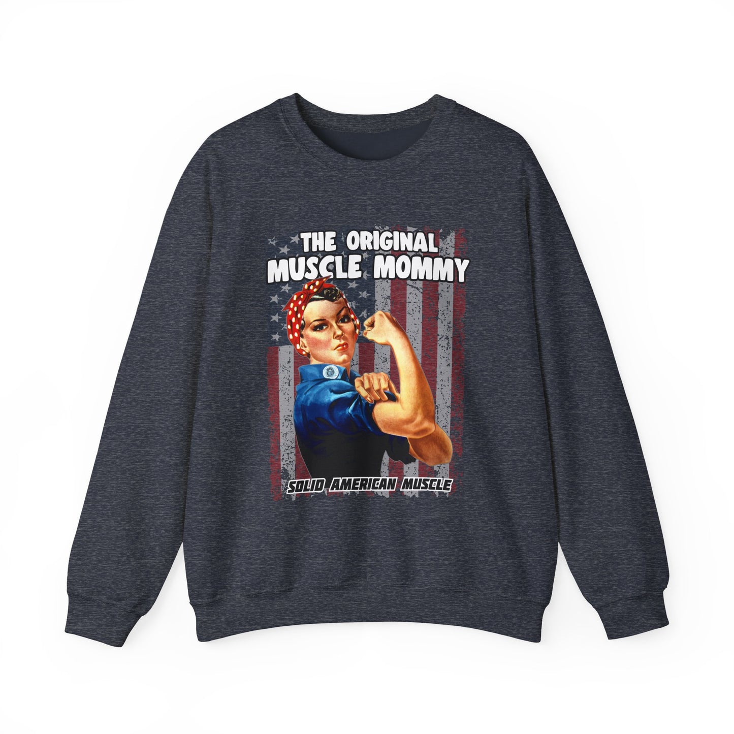Solid American Muscle - Original Muscle Mommy - Sweatshirt