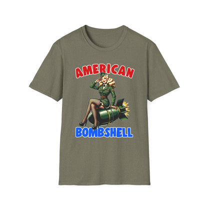 Patriot Collection - American Bombshell - Retro Military Style - T-Shirt