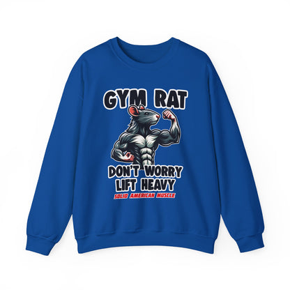 Solid American Muscle - Gym Rat - Don't Worry Lift Heavy - Sweatshirt