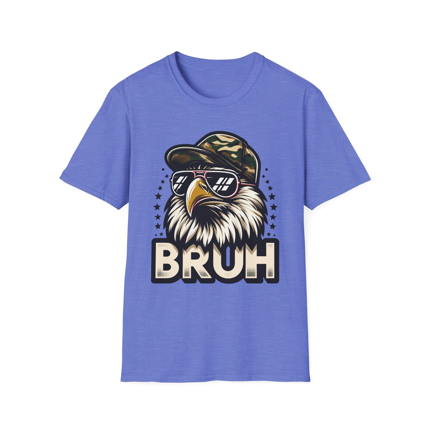 Patriot Collection - Eagle with Shades - Camo Hat - Bruh - T-Shirt