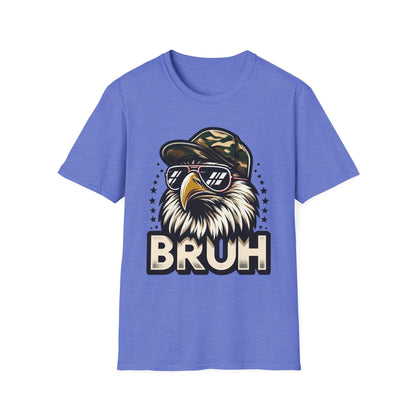 Patriot Collection - Eagle with Shades - Camo Hat - Bruh - T-Shirt