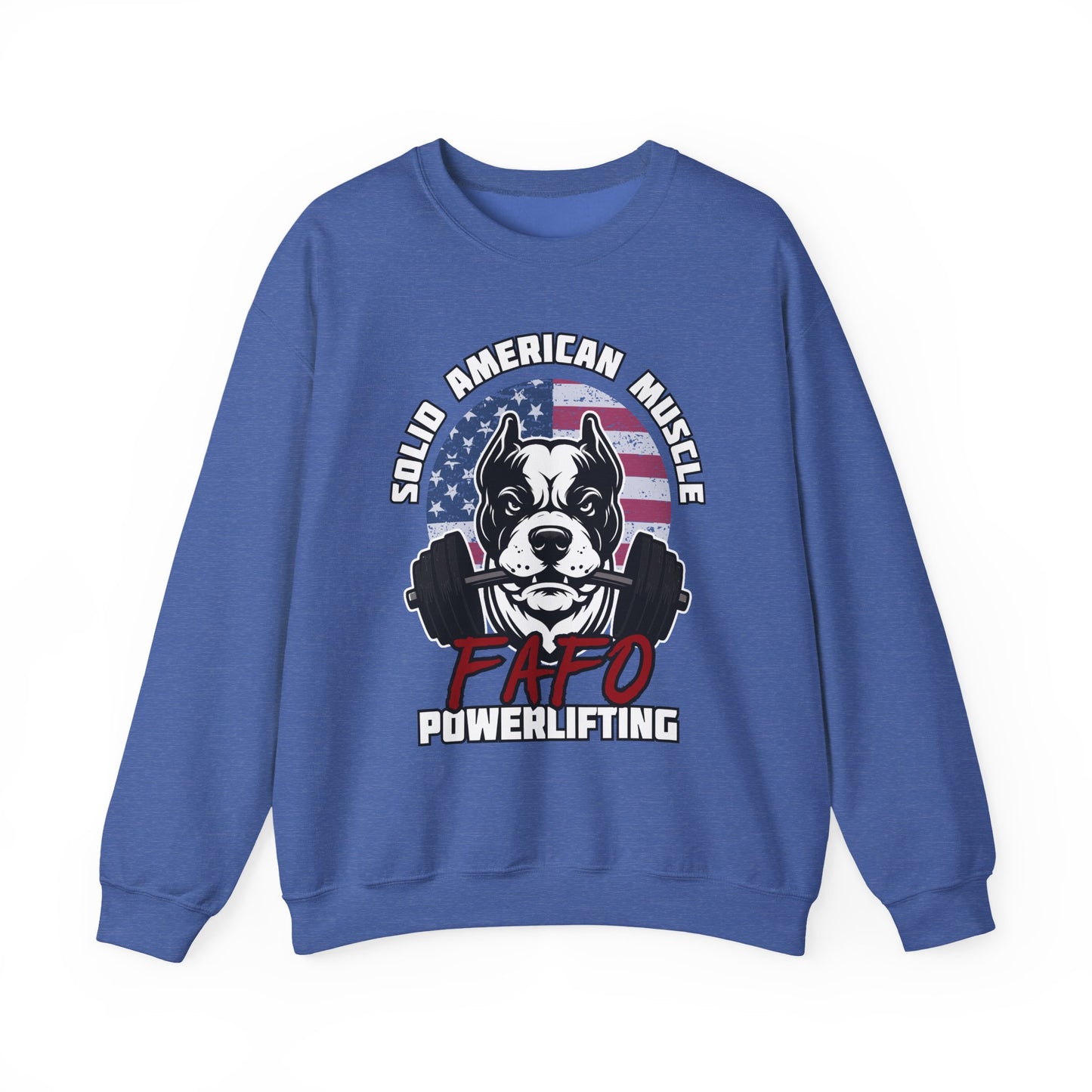Solid American Muscle - FAFO Powerlifting - Mad Dog Sweatshirt