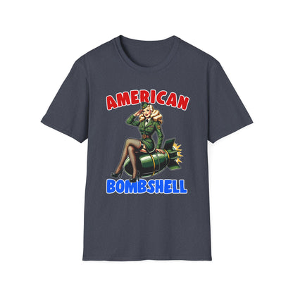 Patriot Collection - American Bombshell - Retro Military Style - T-Shirt