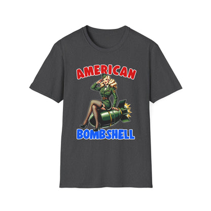 Patriot Collection - American Bombshell - Retro Military Style - T-Shirt