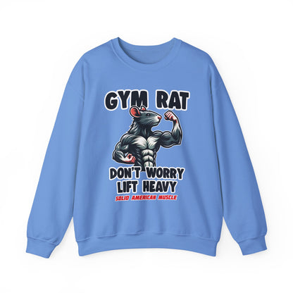 Solid American Muscle - Gym Rat - Don't Worry Lift Heavy - Sweatshirt