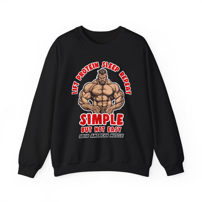 Solid American Muscle - Simple But Not Easy Sweatshirt