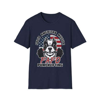 Solid American Muscle - FAFO Powerlifting - Mad Dog T-Shirt