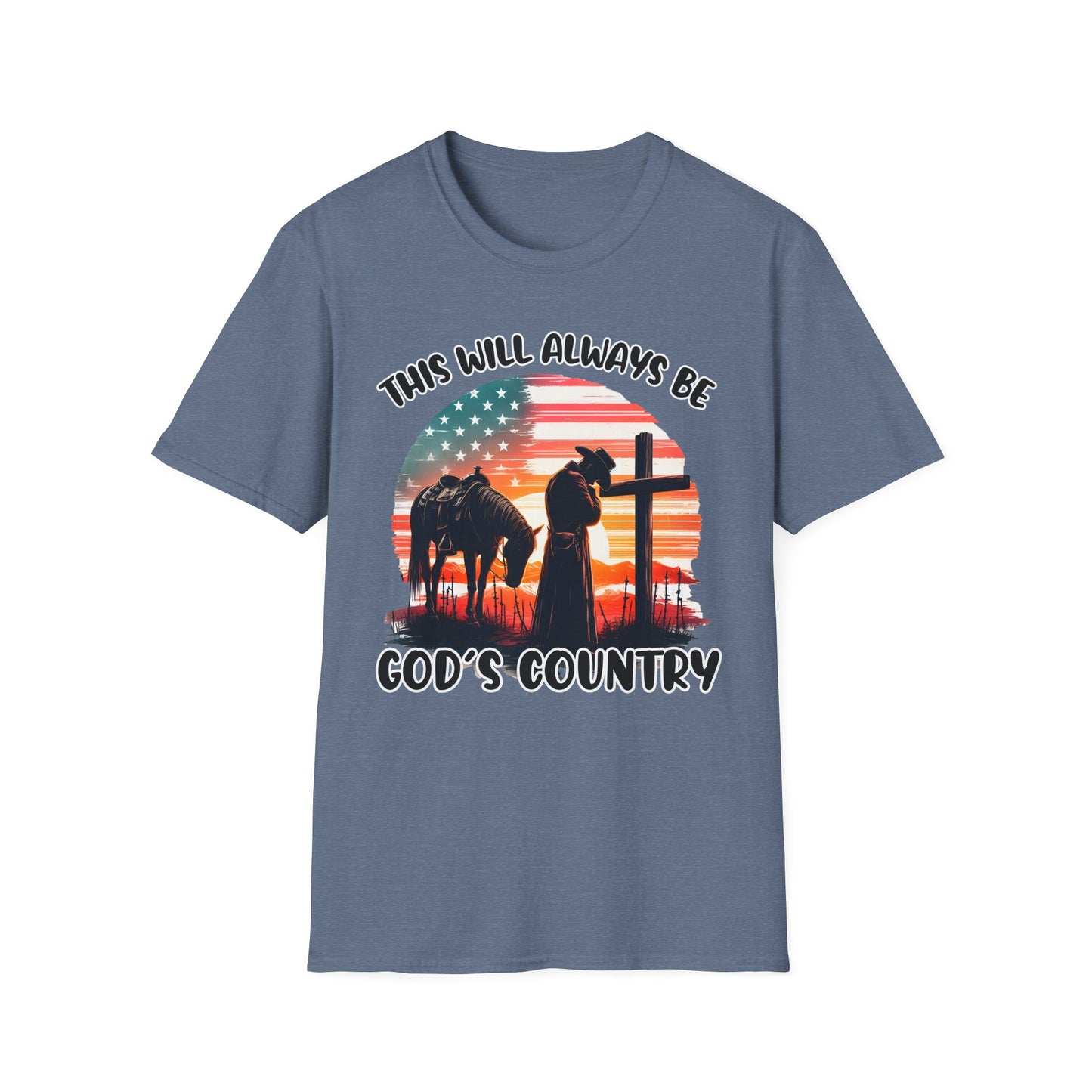 Patriot Collection - God's Country - Western Cross - T-Shirt