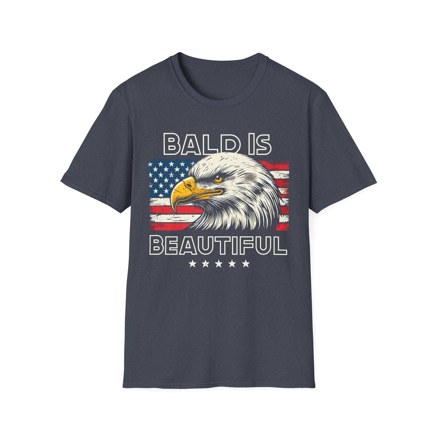Patriot Collection - Bald Is Beautiful - USA Eagle T-Shirt