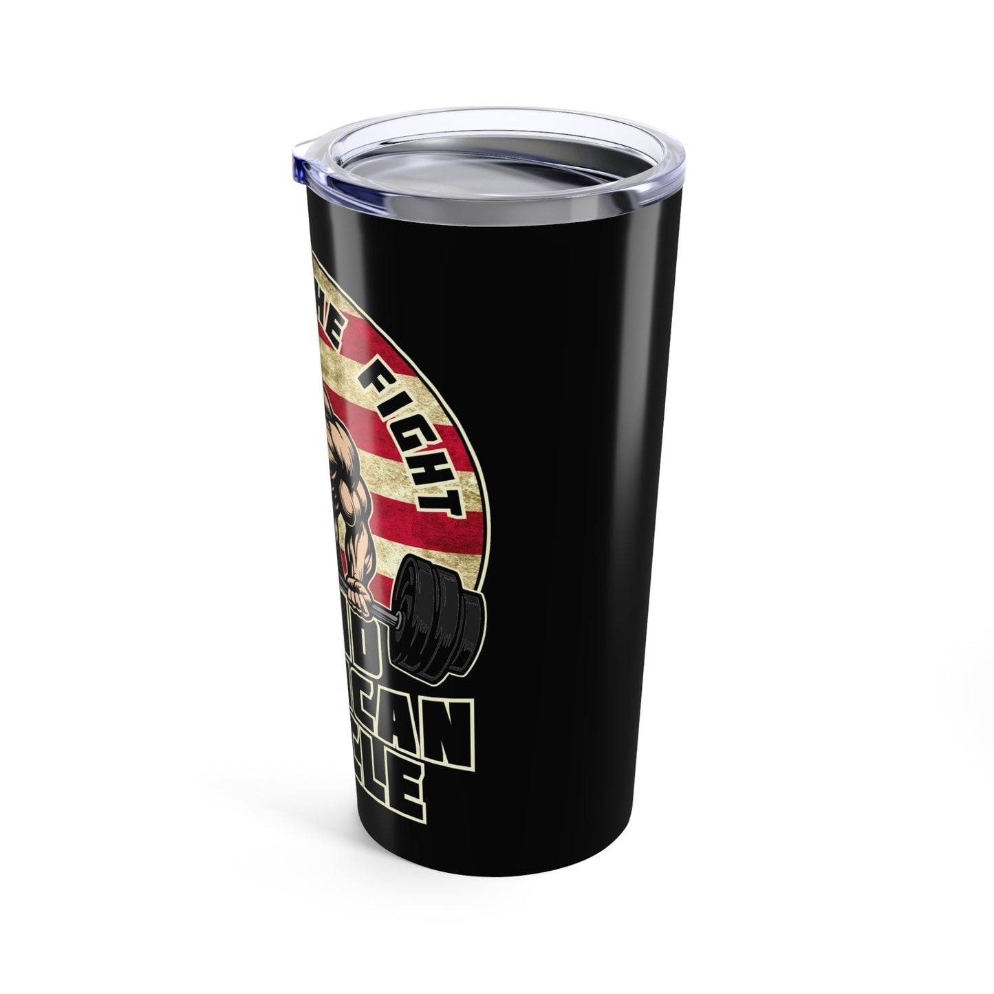 Solid American Muscle - Rustic Logo - Tumbler 20oz