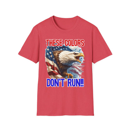 Patriot Collection - These Colors Don't Run! - USA Flag - Bald Eagle - T-Shirt