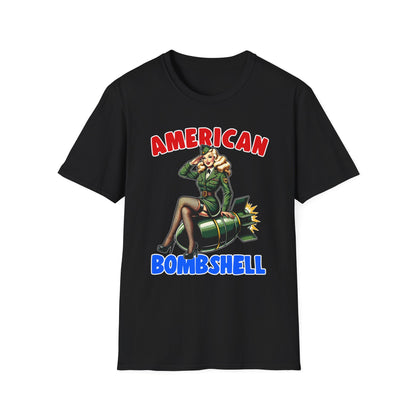 Patriot Collection - American Bombshell - Retro Military Style - T-Shirt