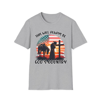 Patriot Collection - God's Country - Western Cross - T-Shirt