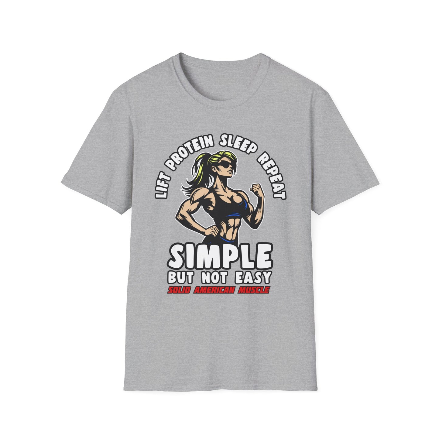 Solid American Muscle - Simple But Not Easy #1 T-Shirt