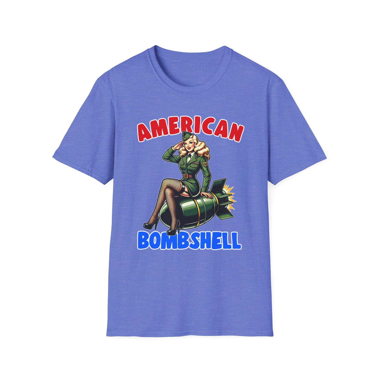 Patriot Collection - American Bombshell - Retro Military Style - T-Shirt