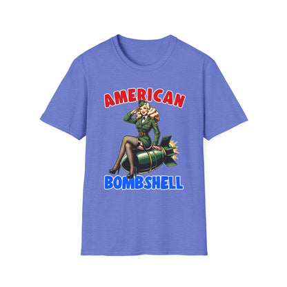 Patriot Collection - American Bombshell - Retro Military Style - T-Shirt