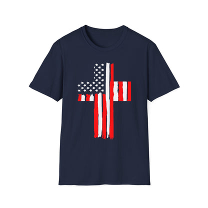 Patriot Collection - American Flag Cross - T-Shirt