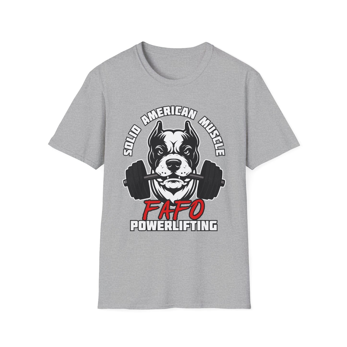 Solid American Muscle - FAFO Powerlifting - Mad Dog T-Shirt