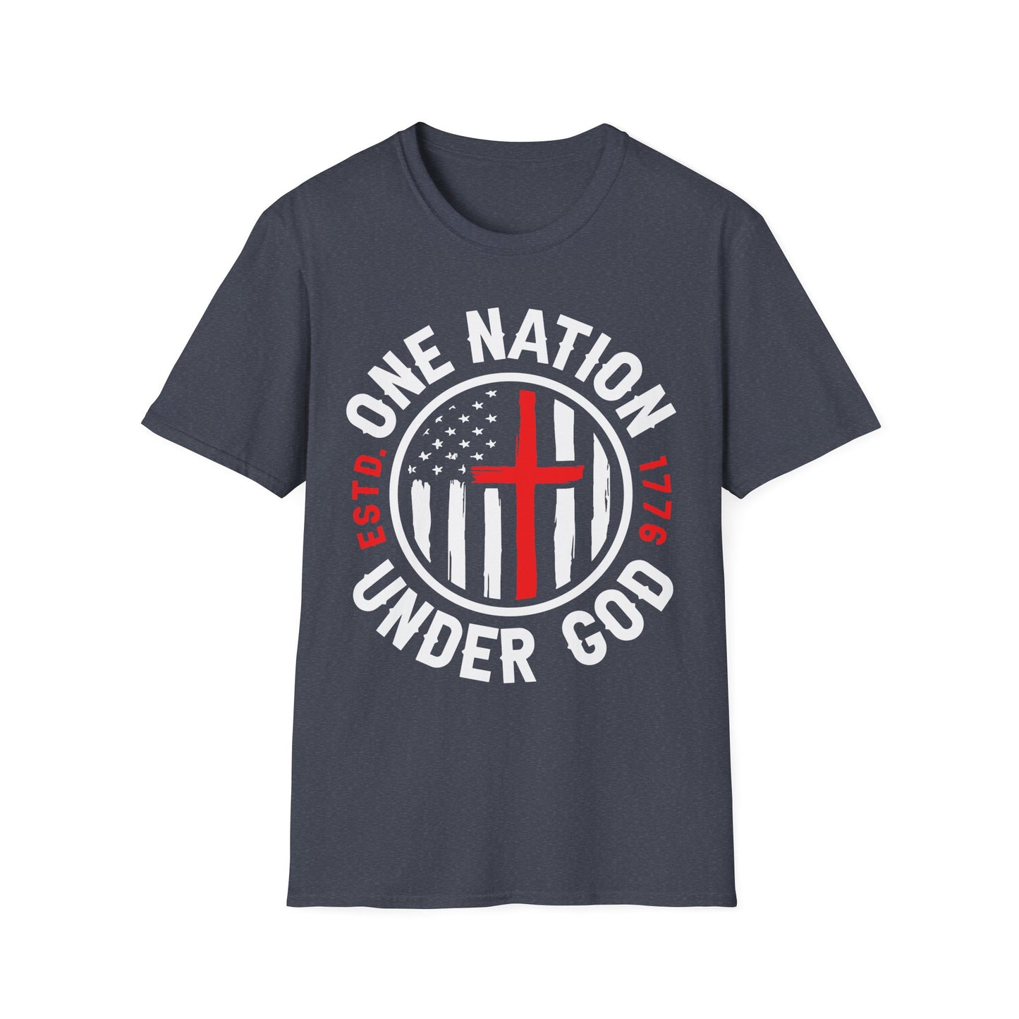 Patriot Collection - One Nation Under God - Christian Cross - T-Shirt