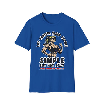 Solid American Muscle - Simple But Not Easy #1 T-Shirt