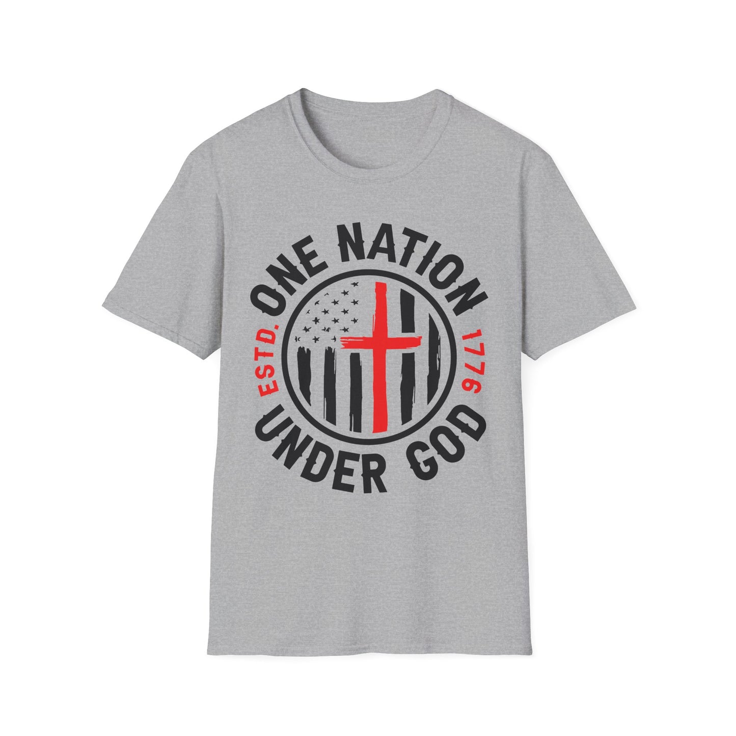 Patriot Collection - One Nation Under God - Christian Cross - T-Shirt