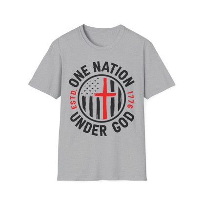 Patriot Collection - One Nation Under God - Christian Cross - T-Shirt