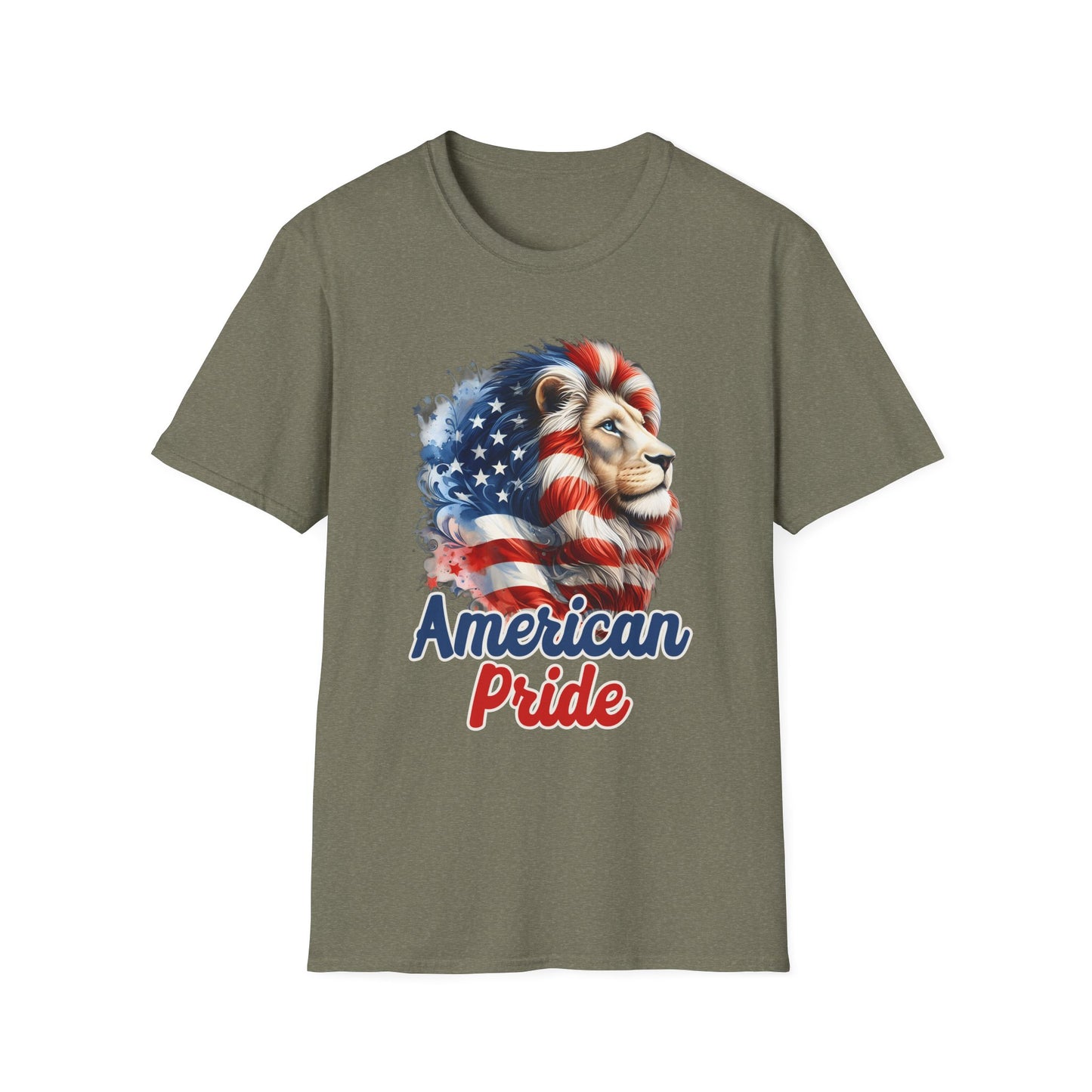 Patriot Collection - American Pride - USA Flag - Lion - T-Shirt