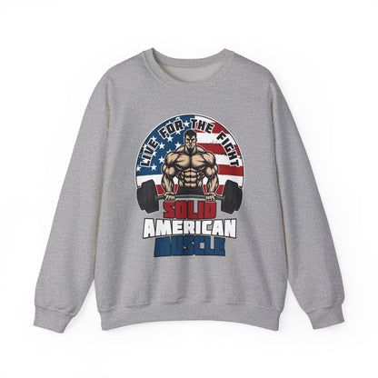Solid American Muscle - Live for the Fight - Logo Sweatshirt