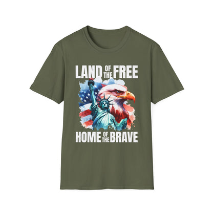 Patriot Collection - Land of the Free, Home of the Brave - T-Shirt
