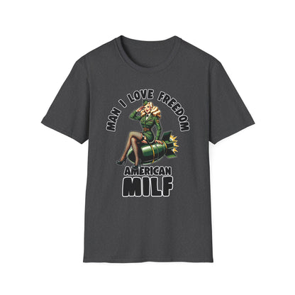Patriot Collection - Man I Love Freedom - American MILF Pinup T-Shirt