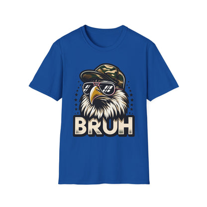 Patriot Collection - Eagle with Shades - Camo Hat - Bruh - T-Shirt