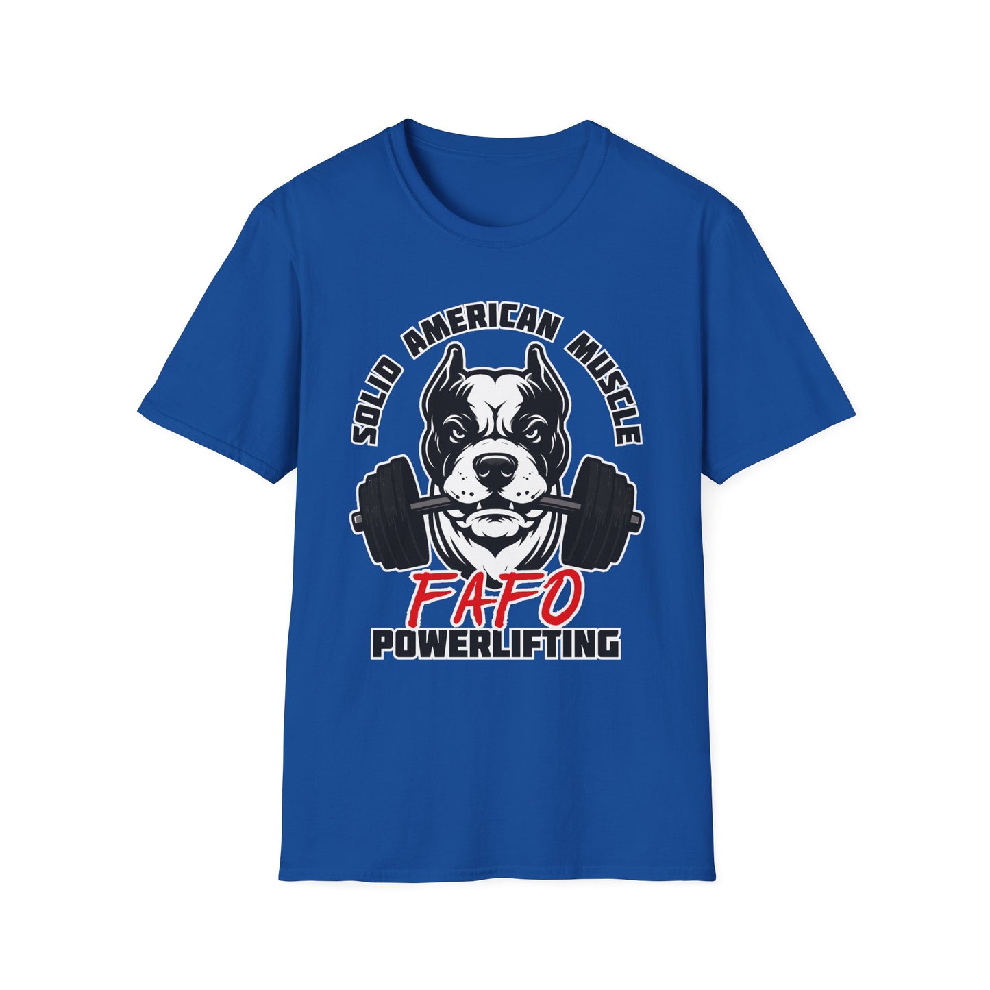Solid American Muscle - FAFO Powerlifting - Mad Dog T-Shirt