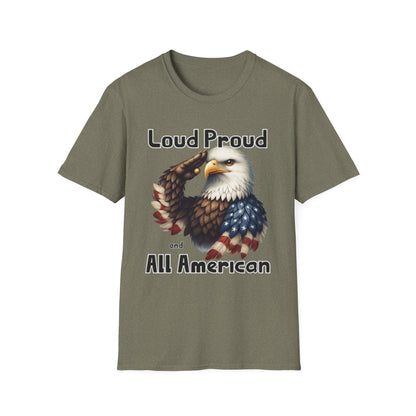 Patriot Collection - Loud Proud and All American - USA Eagle - T-Shirt