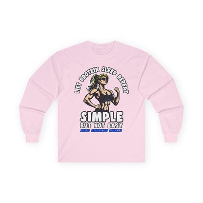 Solid American Muscle - Simple But Not Easy #1 - Long Sleeve T-Shirt