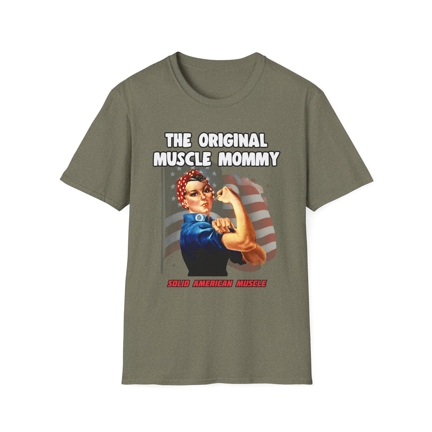Solid American Muscle - The Original Muscle Mommy T-Shirt