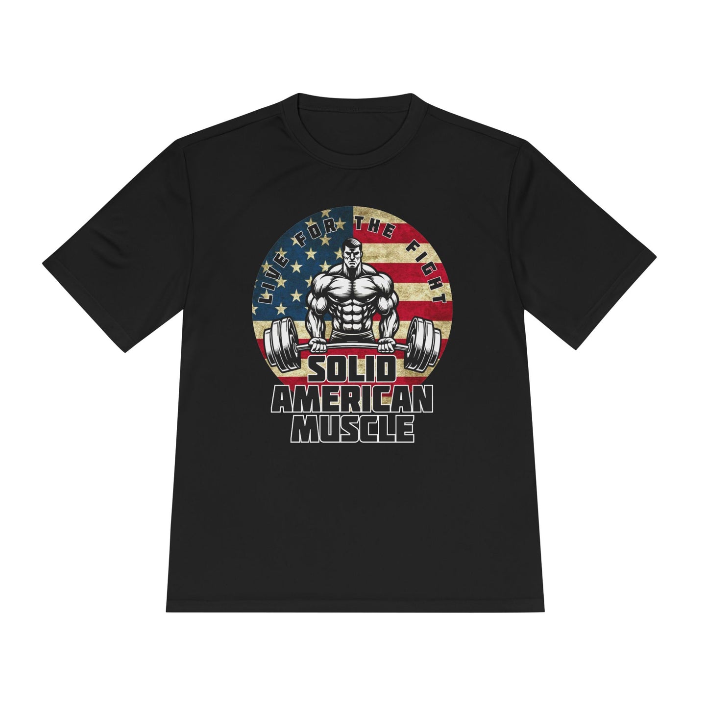 Solid American Muscle - Logo Moisture Wicking Sport-Tek T-Shirt