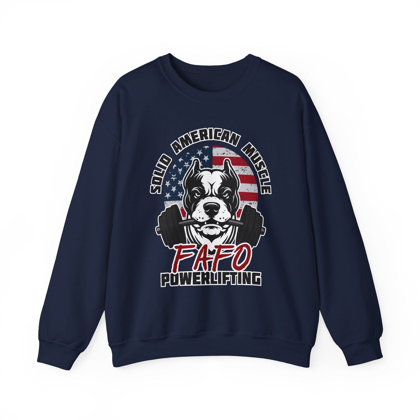 Solid American Muscle - FAFO Powerlifting - Mad Dog Sweatshirt
