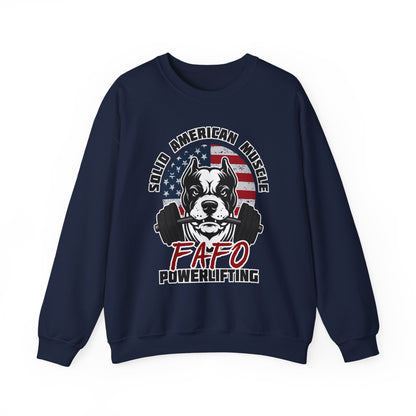 Solid American Muscle - FAFO Powerlifting - Mad Dog Sweatshirt