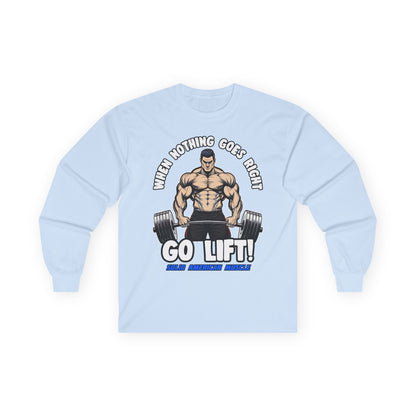 Solid American Muscle - When Nothing Goes Right, Go Lift #2 Long Sleeve T-Shirt