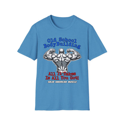 Solid American Muscle - Old School Bodybuilding T-Shirt