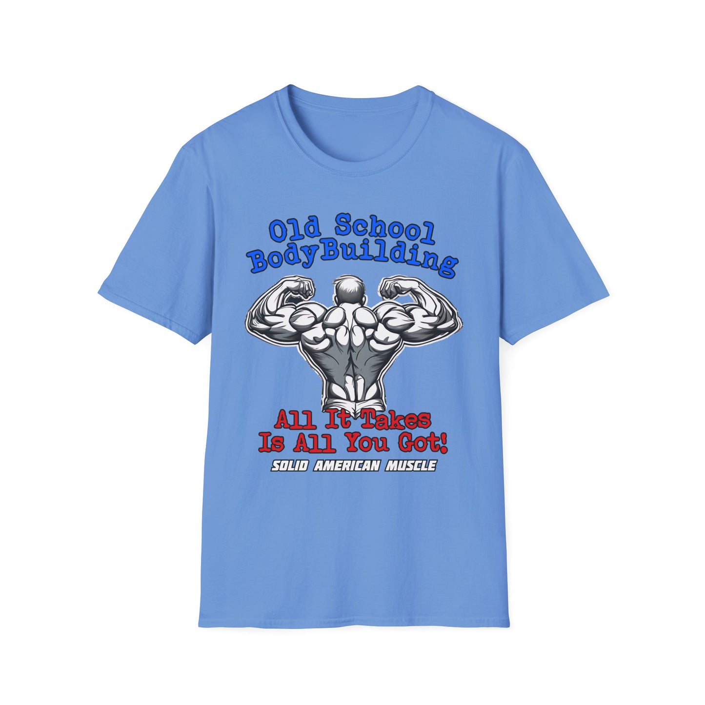 Solid American Muscle - Old School Bodybuilding T-Shirt