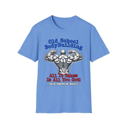 Solid American Muscle - Old School Bodybuilding T-Shirt