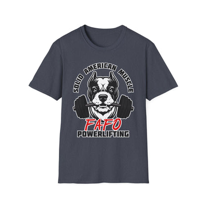 Solid American Muscle - FAFO Powerlifting - Mad Dog T-Shirt