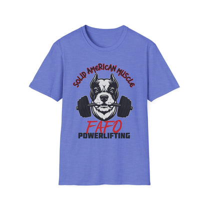 Solid American Muscle - FAFO Powerlifting - Mad Dog T-Shirt
