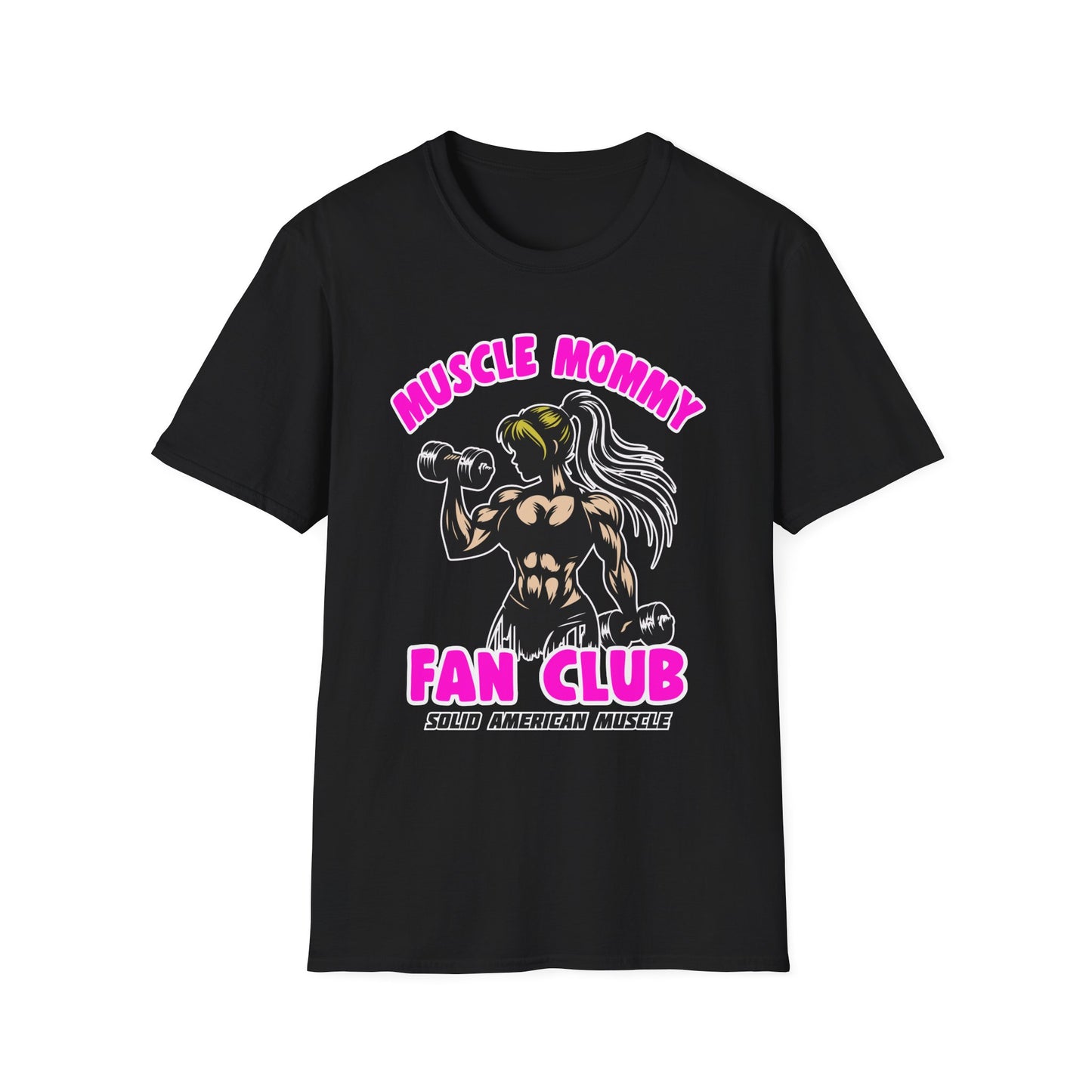 Solid American Muscle - Muscle Mommy Fan Club T-Shirt