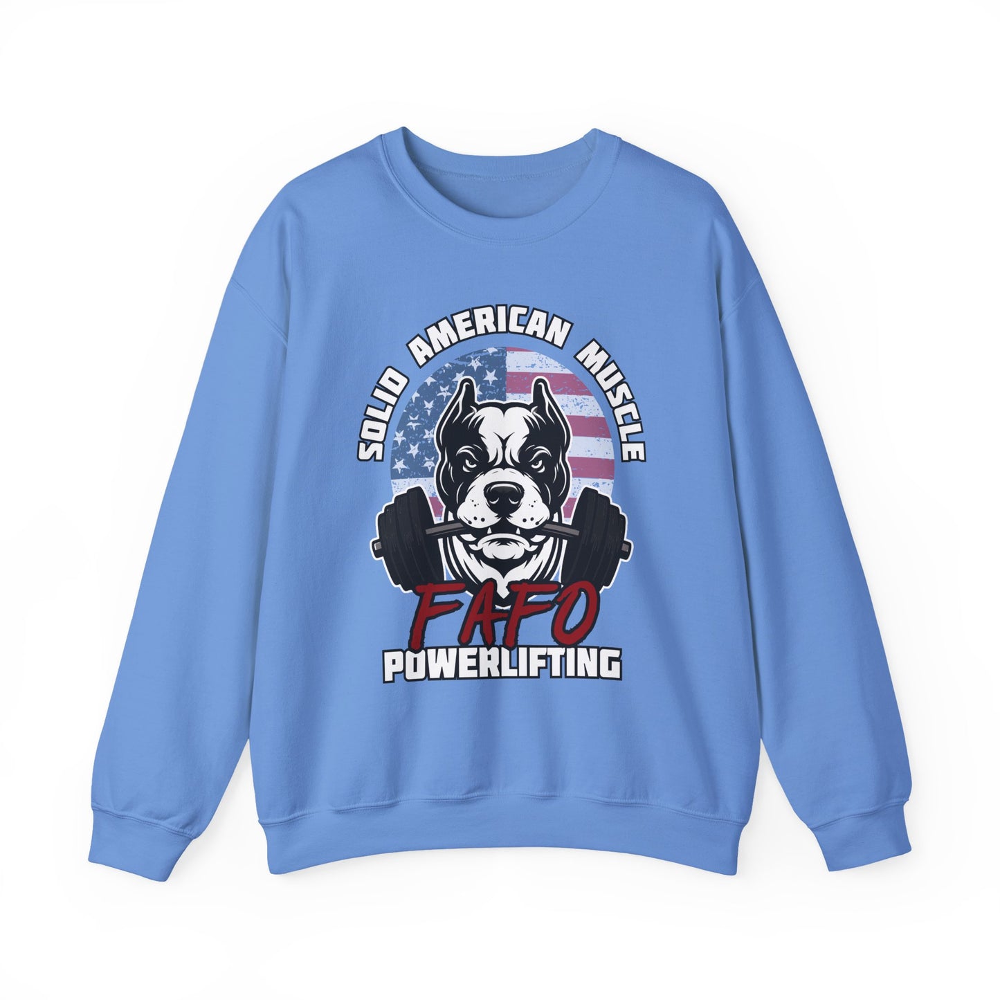Solid American Muscle - FAFO Powerlifting - Mad Dog Sweatshirt