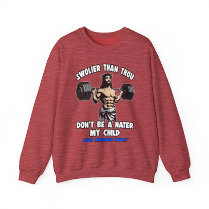 Solid American Muscle - Swolier Than Thou - Lifting Jesus - Sweatshirt