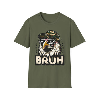 Patriot Collection - Eagle with Shades - Camo Hat - Bruh - T-Shirt