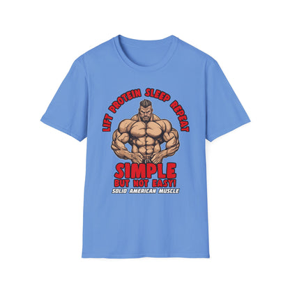 Solid American Muscle - Simple But Not Easy T-Shirt